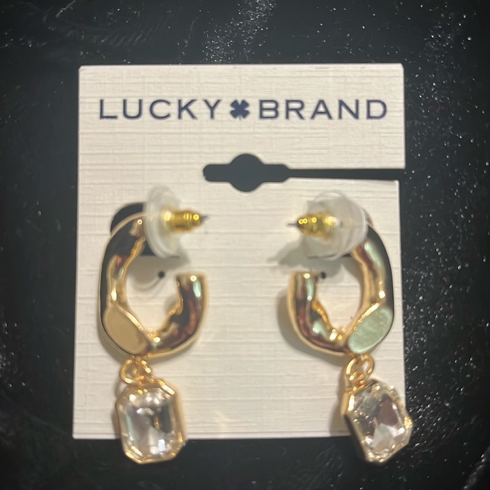 Lucky Brand Gold Tone Earrings